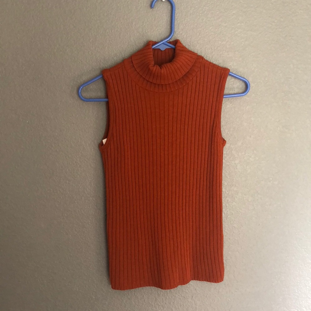 Rustic orange turtleneck